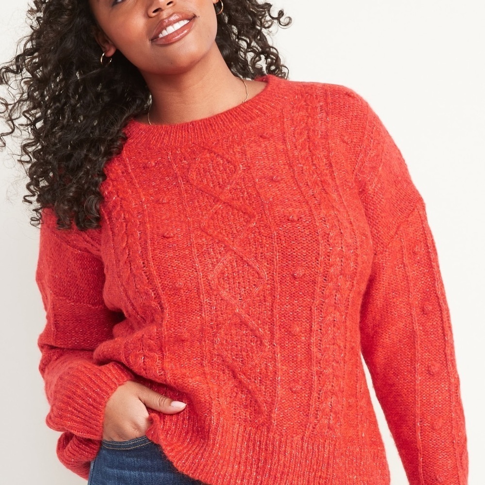Old Navy Marled Cable Knit Popcorn Sweater Size 4X